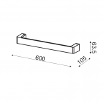 Aca ZD810412LEDGY Φωτιστικό Επίτοιχο Απλίκα Led Γκρί Foga