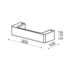 Aca ZD81046LEDBK Φωτιστικό Επίτοιχο Απλίκα Led Μαύρο Foga