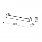 Aca ZD810418LEDGY Φωτιστικό Επίτοιχο Απλίκα Led Γκρί Foga