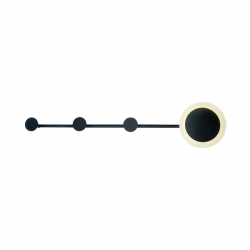 Aca ZM71LEDW70BK Επίτοιχο Φωτιστικό Led Μαύρο Valentino