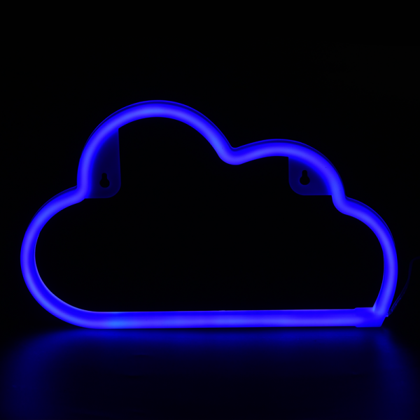 Aca F04006316 Neon Φωτιστικό Σύννεφο με Μπαταρία Μπλε