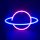Aca X041087319 Φωτιστικό Πορτατίφ Πλανήτης Ροζ/Μπλε
