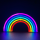 Aca F040033032 Διακοσμητικό Φωτιστικό Ουράνιο Τόξο Neon Led Μπαταρίας