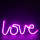 Aca X041187322 Διακοσμητικό Φωτιστικό Love Neon Μπαταρίας