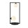 Aca OD91252TB Quadro Επιτραπέζιο Φωτιστικό Πορτατίφ Μαύρο Μεταλλικό + Λευκό Γυαλί