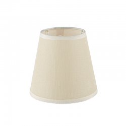 Aca DL004SHE14 Αμπαζούρ Λινό Κρεμ Με Βάση Για Ε14 