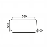 Aca Z6040S Πλαφονιέρα Led Τετράγωνη Λευκή Ipatia