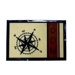  Πατάκι εισόδου Πυξίδα 40x60cm Μαύρο-Μπεζ