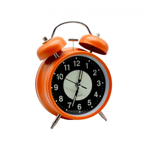 Επιτραπέζιο Ρολόι με Ξυπνητήρι - Πορτοκαλι