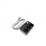 Πολύμπριζο με 3 θέσης και 6 Θύρες USB 4.1A CX-U6 13-B Μαύρο