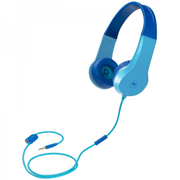 Motorola JR200 Blue Οn ear παιδικά ακουστικά Hands Free με splitter