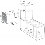 MultiHome MH-6061 White Glass Φούρνος + MH-6141 Εστία Αερίου Domino