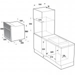 MultiHome MH-6060 Black Glass Φούρνος + MH-6109 Μικτή Εστία