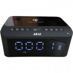 Akai ACRB-1000 Ξυπνητήρι, ασύρματος φορτιστής και ηχείο Bluetooth με διπλό USB, Aux-In και FM – 5 W