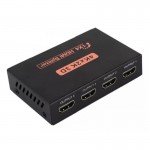 Qiaoyang HDMI splitter 1×4 Διαχωριστής σήματος από 1 είσοδο σε 4 εξόδους QA-HD60