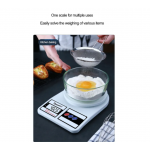 Qiaoyang Kitchen Scale Qa-cf368 - Ψηφιακή Ζυγαριά Κουζίνας 1gr/10kg Λευκή