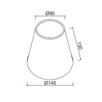Aca DL950SHADE Καπέλο Φωτιστικού Για DL950