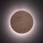 Aca ZM1705LEDWLW Φωτιστικό Επίτοιχο Απλίκα Led Κρεμ/Μπεζ Eclipse