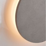 Aca ZM1710LEDWC Φωτιστικό Επίτοιχο Απλίκα Led Γκρι Eclipse