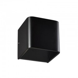 Aca L35037BK Φωτιστικό Επίτοιχο Απλίκα Led Μαύρο Cube Nephele