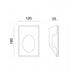 Aca G8009LED Γύψινο Φωτιστικό Σποτ Led Έμμεσου Φωτισμού Rosie