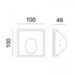 Aca G8004LED Γύψινο Φωτιστικό Σποτ Led Έμμεσου Φωτισμού Cree Mavis