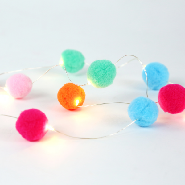 Aca F07101141 Διακοσμητικά Led Λαμπάκια Μπαταρίας Woven Pom Pom