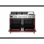 Bertazzoni  PRO12 6G 2E RO T 120x60εκ. - 6 εστίες αερίου + grill Teppanyaki - 2 φούρνοι ηλεκτρικοί