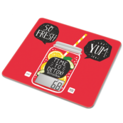 Terraillon GR14251 Ζυγαριά Κουζίνας T1040 Detox Κόκκινη