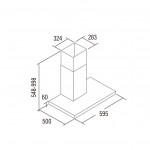 Cata Απορροφητήρας Καμινάδα ST-6000X Inox