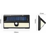 Ηλιακό Φωτιστικό Επιτοίχιας Τοποθέτησης με Ανιχνευτή Κίνησης σε Μαύρο Χρώμα Andowl CL-S190 190SMD