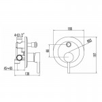 Praxis Artemis BM34F02C Chrome Μίκτης Εντοιχισμού