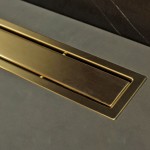 Pestan Karag Confluo Premium Gold Σιφόνι Δαπέδου Χρυσό 24K 300 mm