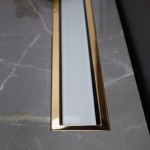 Pestan Karag Confluo Premium Gold Σιφόνι Δαπέδου Χρυσό 24K & Λευκό Γυαλί 300 mm