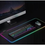 LED-01 Gaming Mouse Pad XL 780mm με RGB Φωτισμό Μαύρο