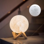 Φωτιστικό Φεγγάρι Moon Light RGB 3D σε σχήμα σελήνης με ενσωματωμένο ηχείο Bluetooth Q-15