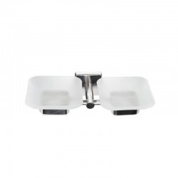 Karag Quattro 4833 Διπλή Σαπουνοθήκη Γυάλινη