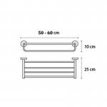 Karag Multiuso 9625 Ραφιέρα Πετσετών 50x25cm