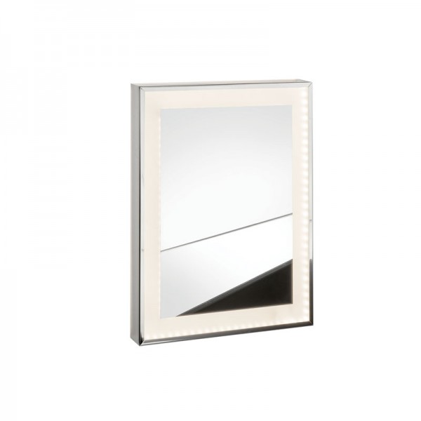 KARAG LED Light Frame LD-CS Κρυστάλλινος Καθρέπτης με Φωτισμό LED Σατινέ 40 x 70 cm
