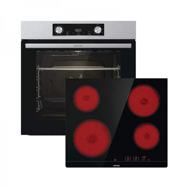 Σετ Gorenje BO6737E02X Φούρνος + ECT41SC Εστία Σετ Gorenje BO6737E02X Φούρνος + ECT41SC Εστία