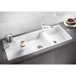 Blanco Zia 8 S 116X50 Volcano Grey Νεροχύτης Γρανιτένιος Ένθετος Γκρι