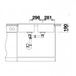 Blanco Zia 9 White Ένθετος Γρανιτένιος νεροχύτης 86x50 Λευκό