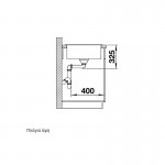 Blanco Zia XL 6 S Compact Volcano grey Γρανιτένιος Νεροχύτης 78x50