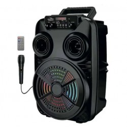 Φορητό ηχείο 3000mAh με μικρόφωνο & τηλεχειριστήριο ZQS8107S – Super bass wireless speaker