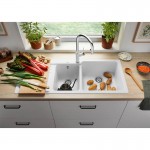 Blanco Naya 8 S Anthracite 116x50 Γρανιτένιος Νεροχύτης Ένθετος -Κύρια γούρνα Δεξιά