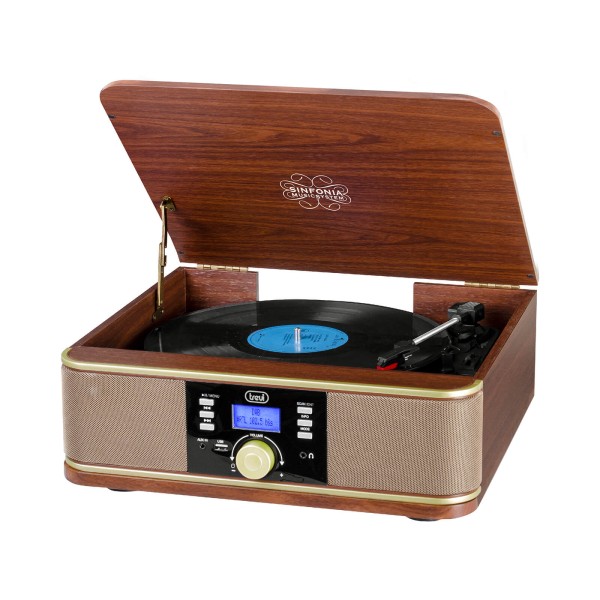 Πικάπ, Ψηφιακό Ραδιόφωνο DAB, USB, Bluetooth Ρετρό Ηχοσύστημα TREVI TT-1042 DAB Πικάπ, Ψηφιακό Ραδιόφωνο DAB, USB, Bluetooth Ρετρό Ηχοσύστημα TREVI TT-1042 DAB