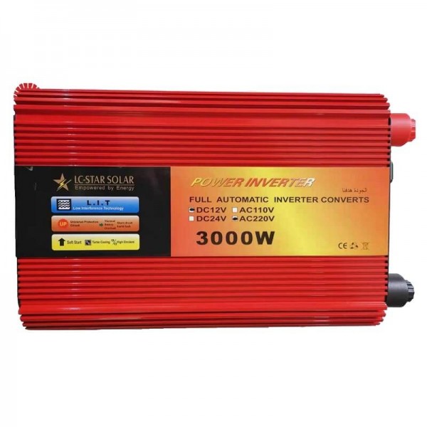 Power Inverter - Μονοφασικό - 3000W - DC-12V - 602203