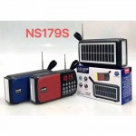 Επαναφορτιζόμενο ραδιόφωνο με ηλιακό πάνελ - NS-179S - 861794 - Black