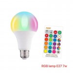 Λάμπα LED RGB - E27 - 7W - 713548