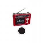 Επαναφορτιζόμενο ραδιόφωνο - XB-853-BT - 008539 - Black